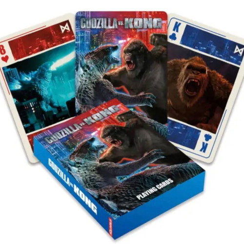 Godzilla vs. Kong playing cards new from Aquarius