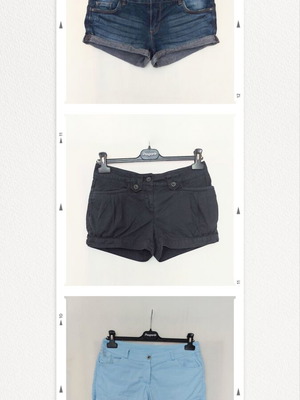 Denim, Topshop and Italy women's shorts, pack of 3