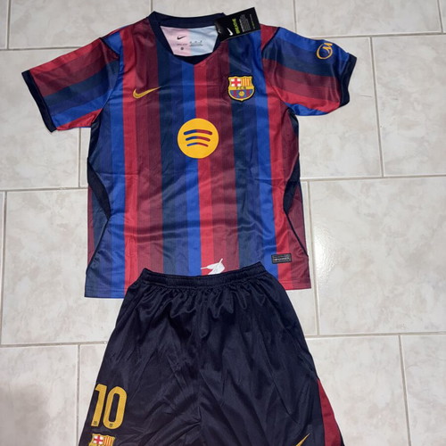 FC Barcelona Lamine Yamal #10 kids jersey and shorts set, XL