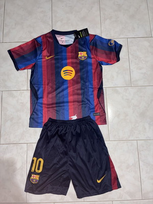 FC Barcelona Lamine Yamal #10 kids jersey and shorts set, XL