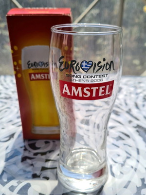 Eurovision 2006 Amstel collectible beer glass new