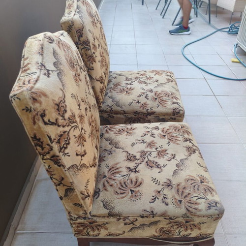 Vintage wooden armchairs, set of 2
