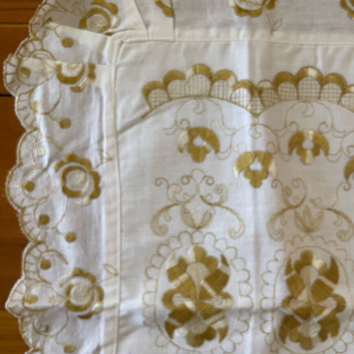 Embroidered pillowcase set for 53 x 42 cm pillows new