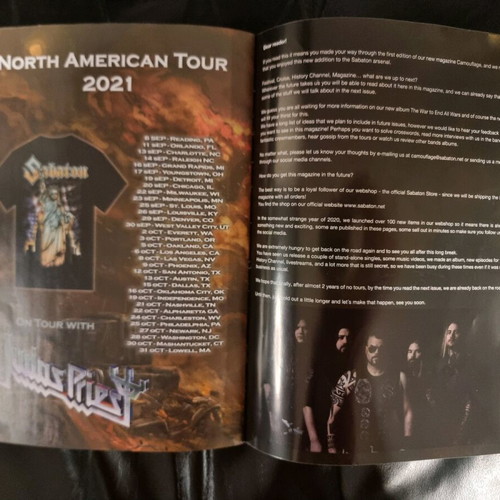 Sabaton Camouflage Official Magazine No.1 used