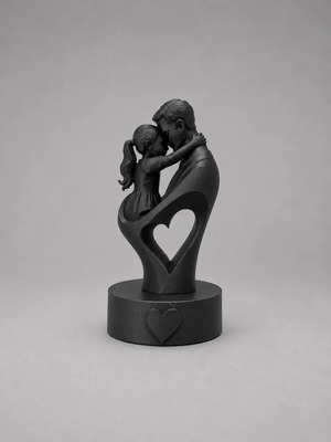 Figurines for Father's Day new, black and white