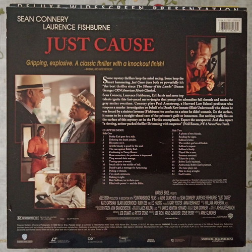 Just Cause LaserDisc like new, thriller