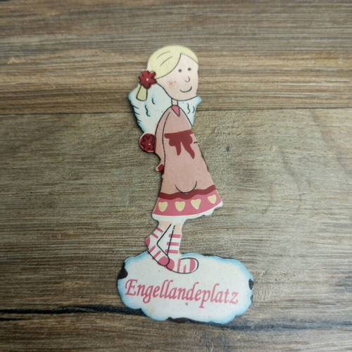 Tin decorative angel stickers pack of 8, new