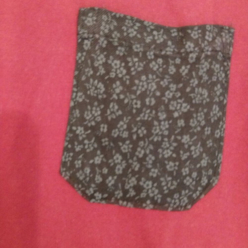 Men's shirt like new, burgundy color, size L