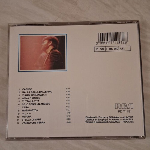 DallAmeriCaruso CD album by Lucio Dalla used