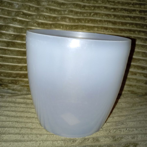 Plastona Roto Brillante milky transparent kaspo for orchids new