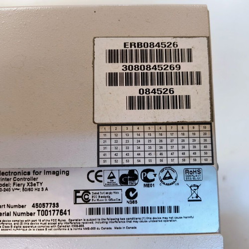 RIP контролер EFI Fiery X3eTY за Xerox DC240/242/250/252 μεταχειρισμένο