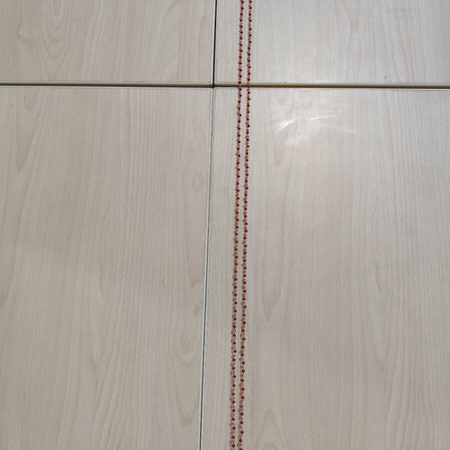Double necklace with red beads like new