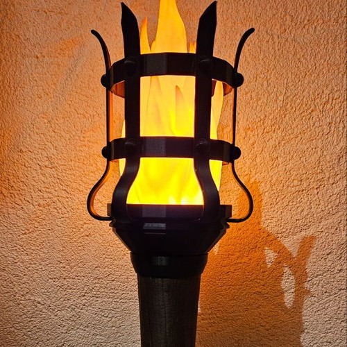 Medieval torch lamp new with realistic LED flame