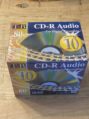 T'nB CD-R Audio πακέτο 10 σφραγισμένα, χωρητικότητα 80 λεπτών
