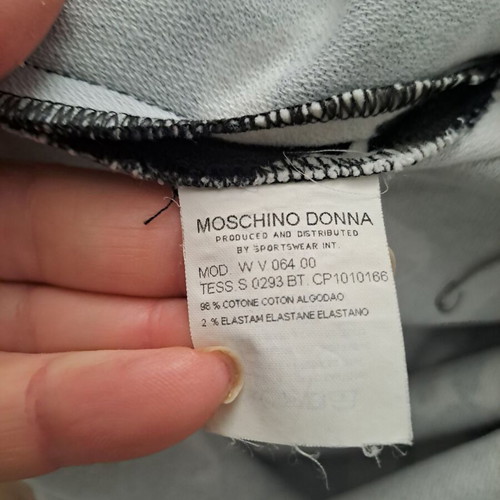 Moschino Dress Black White like new, Size M