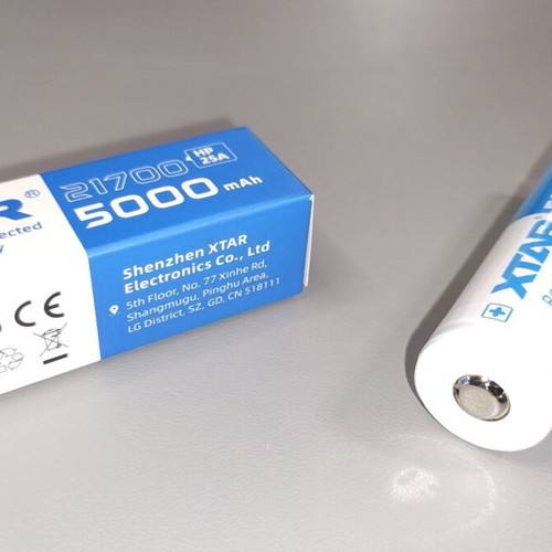 XTAR 21700 Li-ion 5000mAh 25A Rechargeable Battery like new