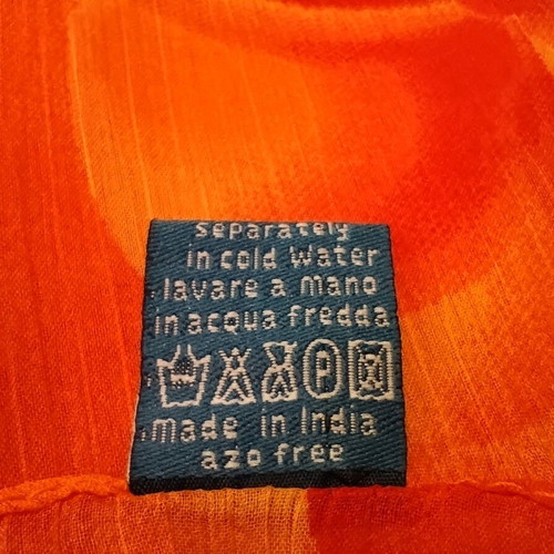 Orange Pareo/Scarf Aqua Mare