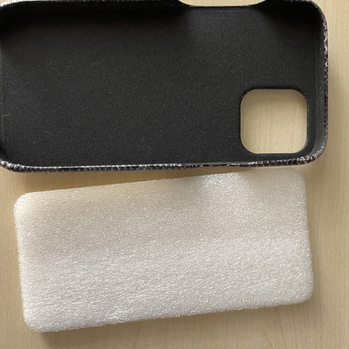iPhone 12 Pro Max case black leather effect new