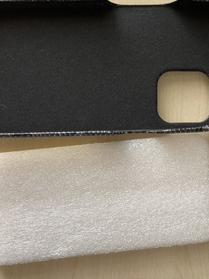 iPhone 12 Pro Max case black leather effect new