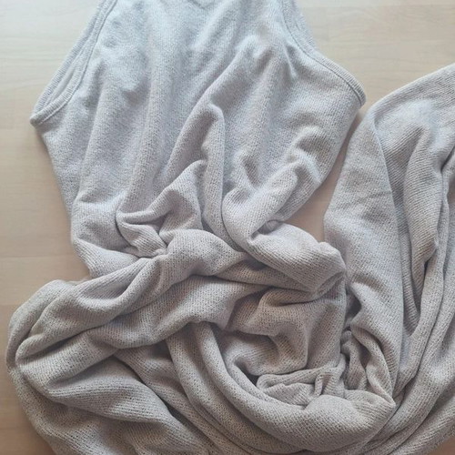 Stradivarius Midi Maxi Knit Dress Size L like new, beige