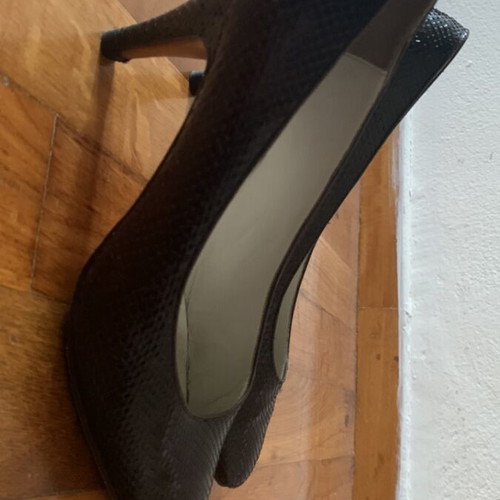 Haralas brown leather pumps used, size 38