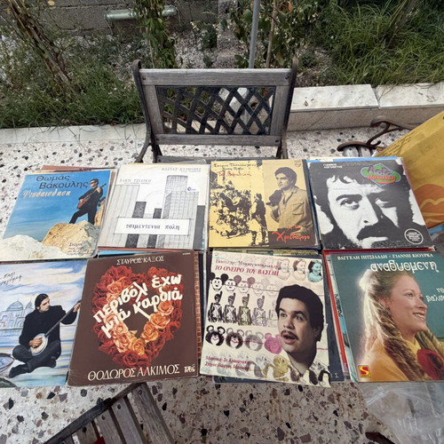 Vinyl records used, pack of 210 pieces