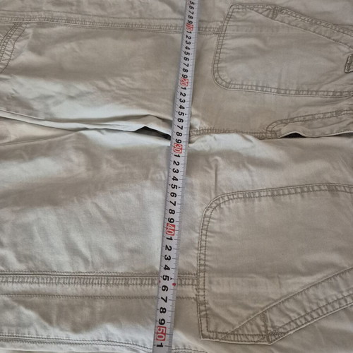 Beige jeans pants used, relaxed fit, Marks & Spencer, size L