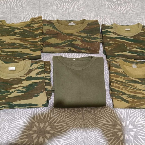 Camouflage shirts used, size M, set of 6 pieces