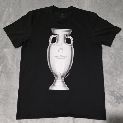 Adidas T-Shirt UEFA Trophy EURO 2020 black, like new, size L