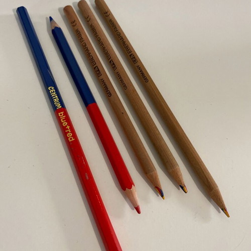 Colored pencils used, pack of 5
