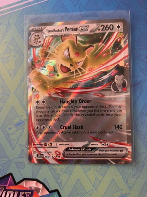 Pokemon TCG Team Rocket's Persian EX 150/182 Rare near mint