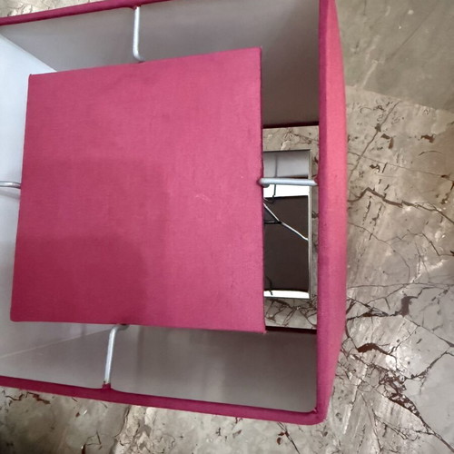 IKEA SÅNGEN table lamp like new, dark red fuchsia
