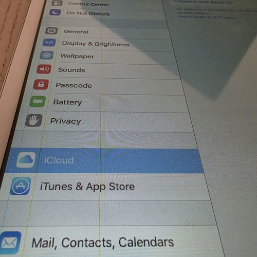 iPad mini Wi-Fi tablet with screen lines