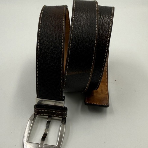 Bvlgari leather belt small size used, dark brown, 95 cm