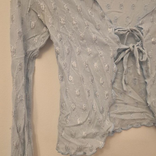 Patterned cardigan like new, blue, sizes XS-S