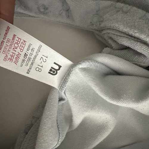 Mothercare baby romper unisex size 12-18 months light blue like new