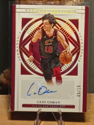 Cedi Osman National Treasures 2020-21 /10 autograph like new