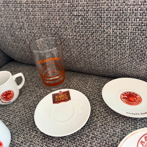 Various items from Cypriot coffee roasters