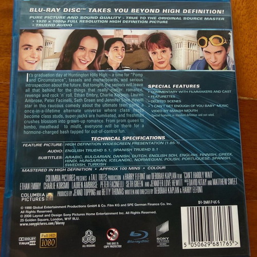 Can’t Hardly Wait Blu-ray like new with Greek subtitles
