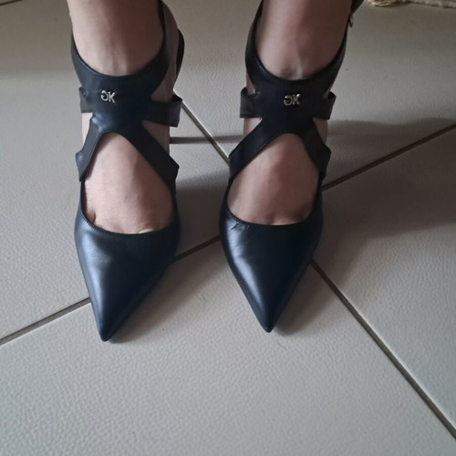 Gianna Kazakou leather pumps new, size 40, black