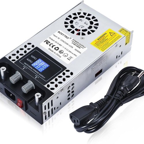 Bosytro Adjustable Laboratory Power Supply 0-48V 12.5A 600W SMPS