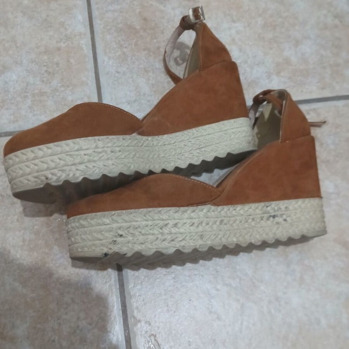 Moustakas brown espadrilles women's size 38