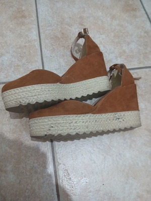 Moustakas brown espadrilles women's size 38
