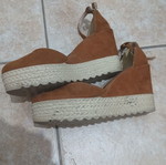 Moustakas brown espadrilles women's size 38