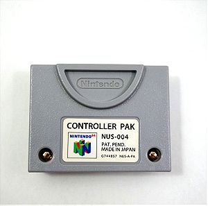 Controller Pak Nintendo 64 Γνήσια Κάρτα Μνήμης N64 Memory Card Pack