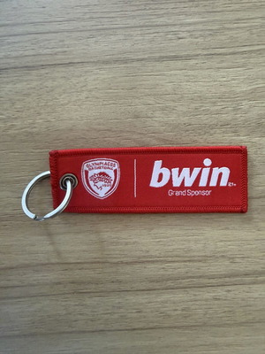 Olympiacos Basketball × bwin fabric keychain, red