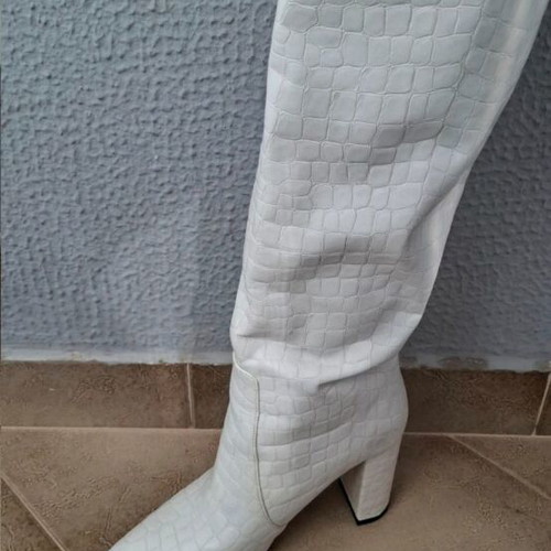 Sante white boots like new, size 38