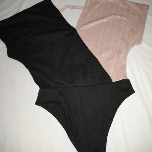 Shein One-Piece Swimsuit like new, size L, black and beige