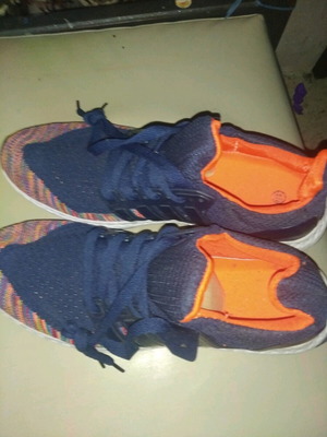 Aeropelma men's athletic shoes size 45 new blue orange