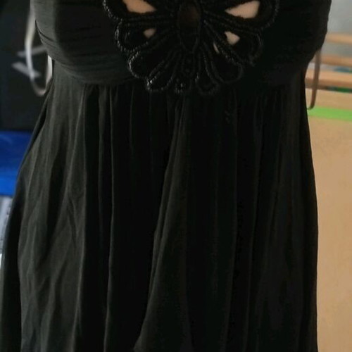 Lipsy London black dress like new, mini with impressive bust and backless design